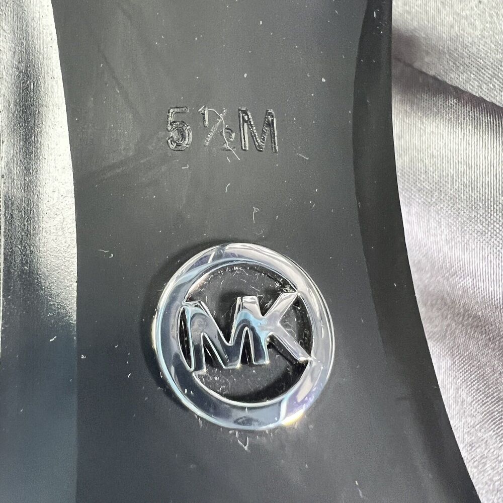 Michael Kors Valencia Studded Stiletto Heels Women's 5.5 Black‎ Silver Worn 2x - Picture 16 of 16